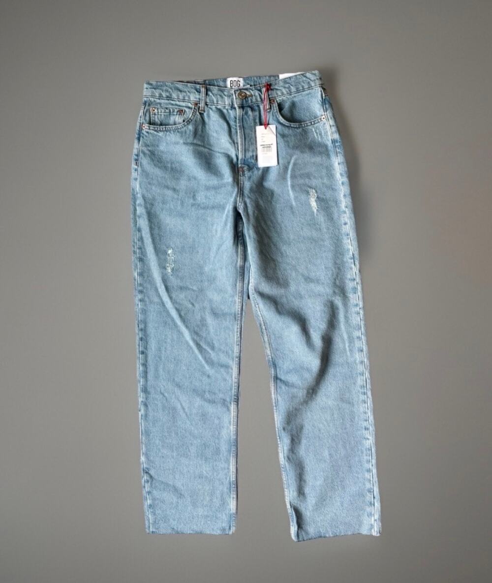 BDG Pax High Waist Straight Leg Jeans Light Wash 32x32 NWT